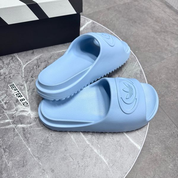974 - Dép Adidas Adilette Trefoil Badge Slide Blue