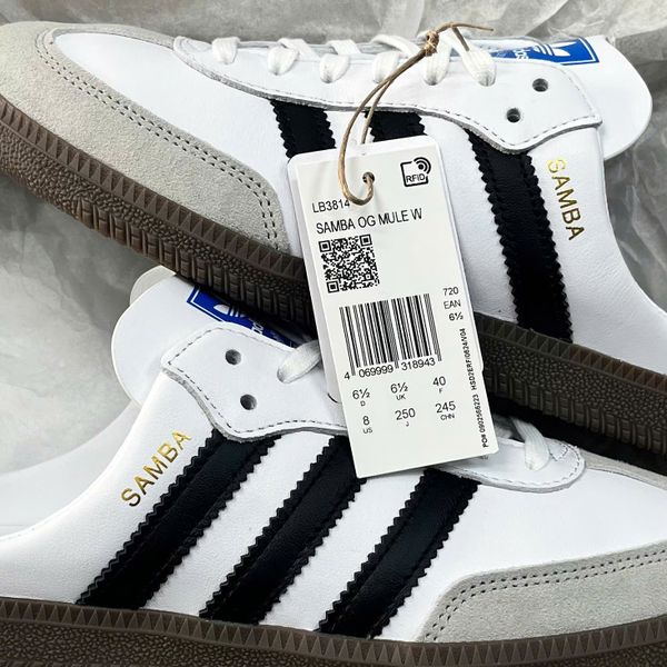 Giày Adidas Mule Samba OG White Gum - LB3814 - 1489