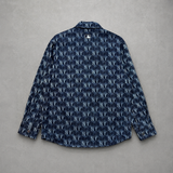 Áo Sơ Mi MLB Denim Cube Monogram Deep Navy Blue - 3ADRM0734-50NYD - 1345