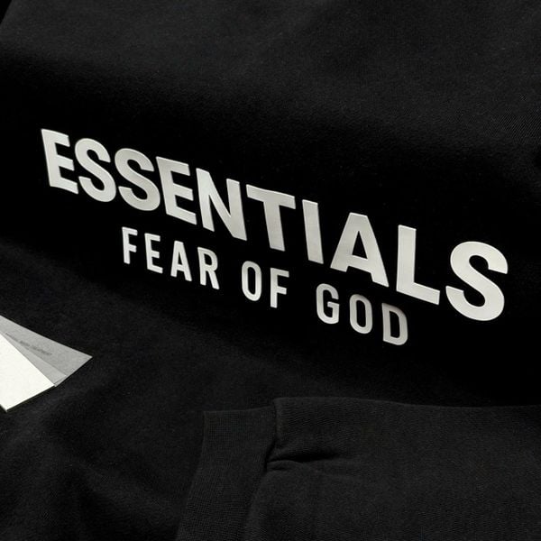 1023 - Áo Polo Fear of God Essentials Core Logo Fleece Sweatshirt 