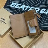 846 - Ví Coach Medium Corner Zip Wallet In Signature Canvas Light Khaki - C0082