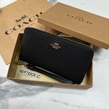 Ví Coach Cầm Tay Dáng Dài Zip Signature Black - C4451 - 1149
