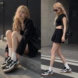 Giày Thể Thao Puma Nữ Indoor Quiet Lux Black Gum - 400464-02 - 1363
