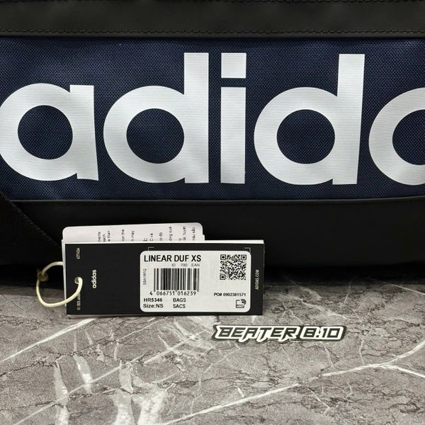 Túi Adidas Duffel Linear Essentials Navy Cỡ Nhỏ - HR5346 - 1377