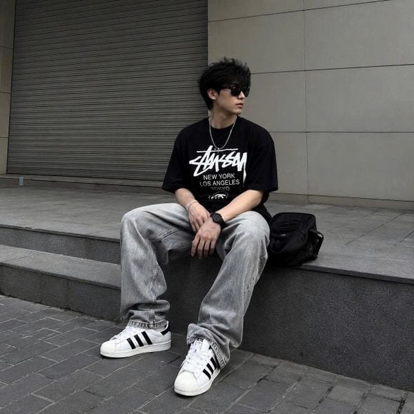 Giày Adidas Originals Superstar 82 White Black - JI2025 - 1371