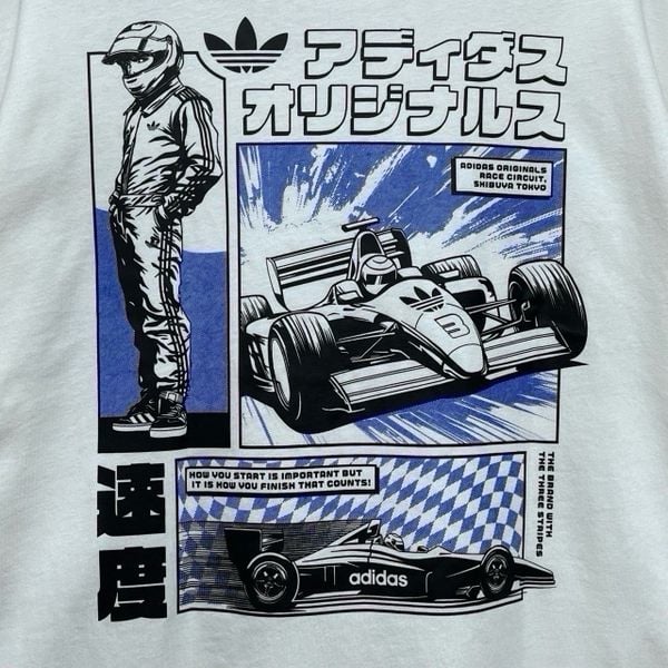 Áo Adidas Japanese Racing Manga Graphic Tee - HY2085 - 1212