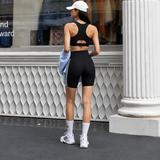 Quần Adidas Short Legging 3 Sọc Optime Essentials - JD6536 - 1188