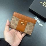993 - Ví Coach Essential Card Case In Signature Canvas Brown – CBY80