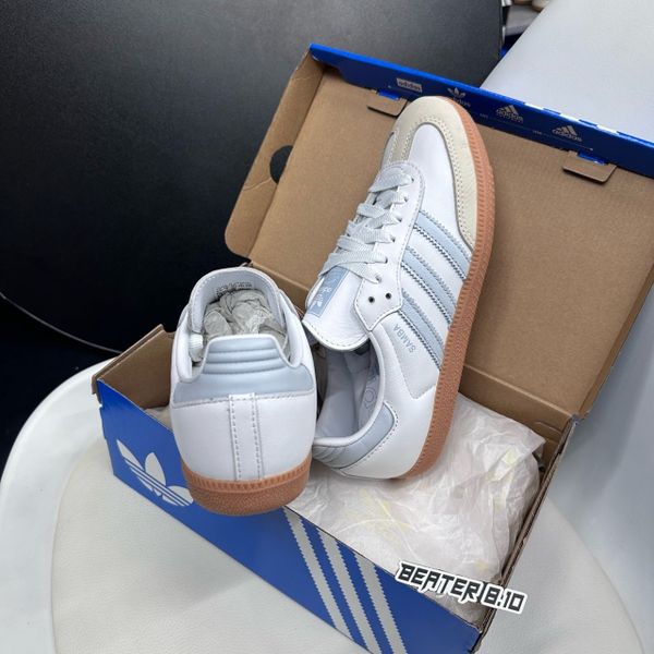 Giày Samba OG 'White Halo Blue Gum' Cloud White Sneakers Women - IE0877 - 1145