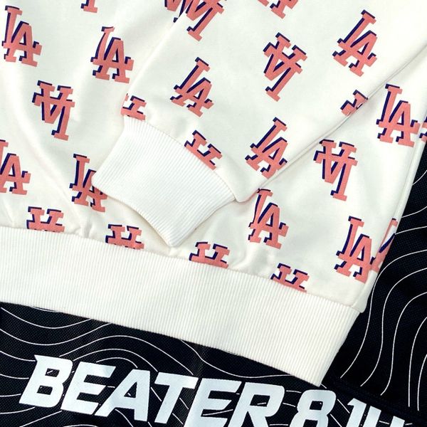 302 - Áo Sweater MLB Monogram LA Logo Overfit LA Dodgers - 3AMTM0231