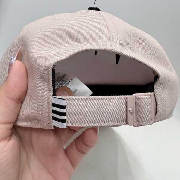 Mũ Nón Adidas Cotton Baseball Cap Wonder Taupe White - IC9696 - 1182