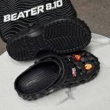 419 - Dép Sandal Clog Unisex Crocs Classic Geometric (Black/ White/ Grey/ Brown/ Beige)