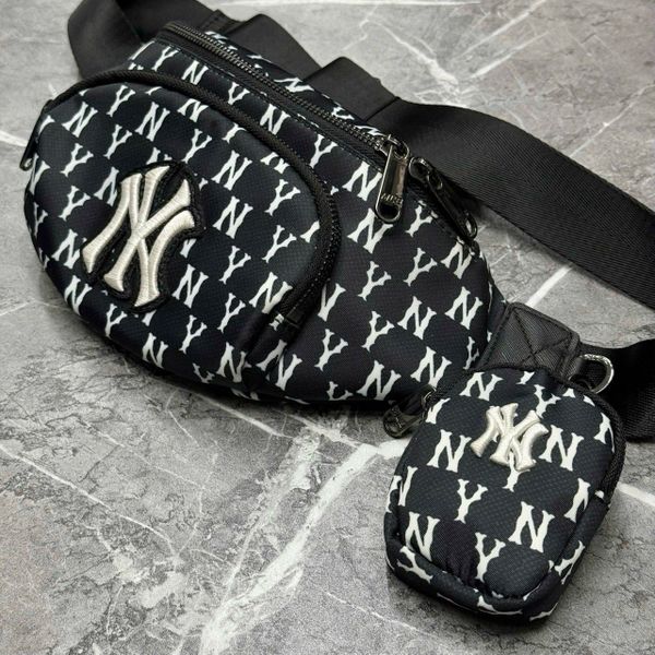 498 - Túi Bao Tử MLB Monogram Hip Sack New York Yankees 3AHSM012N-50BKS