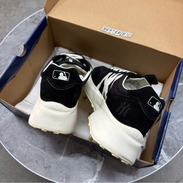 174 - Giày MLB Chunky Jogger Black White - 32SHX1111-50L