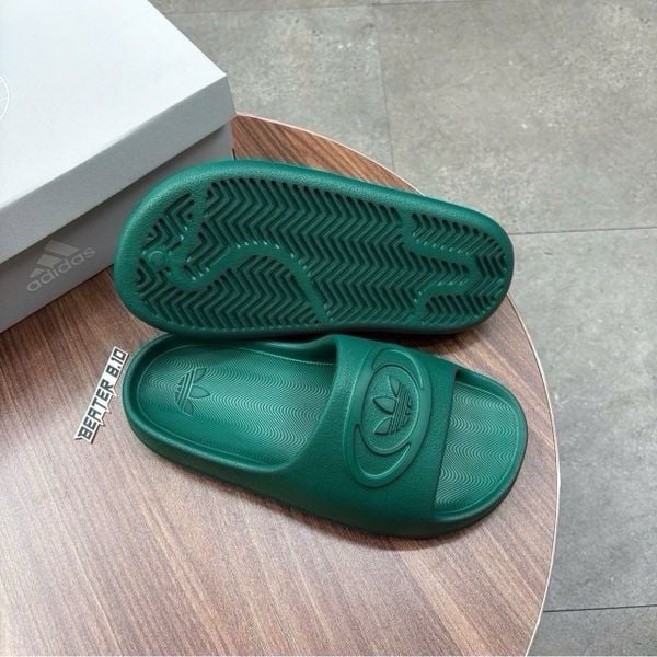 917 - Dép Adidas Adilette Trefoil Badge Slide Green - Red