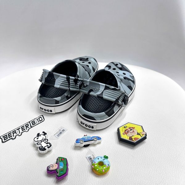 Dép Crocs Trẻ Em Toddler Off Court Camo Black - 209154-066 - 1248