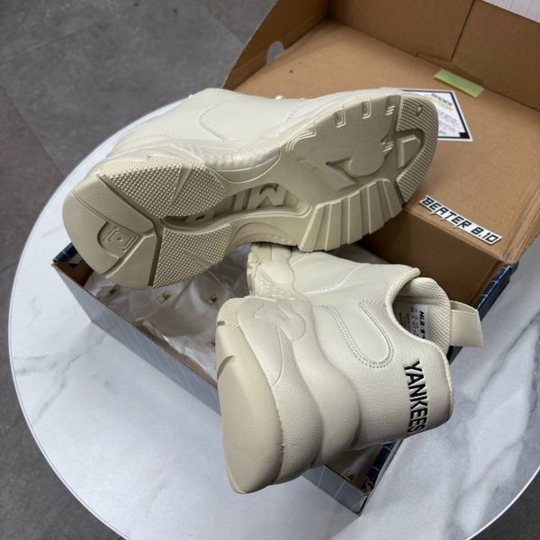 02 - Giày MLB Bigball Chunky NY Beige NewYork Yankees fullbox - 3ASHC101N-50BGS