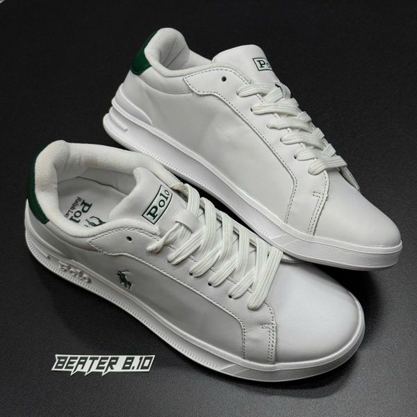 535 - Giày Polo Ralph Lauren Heritatage Court II màu trắng xanh - 0200017659K23