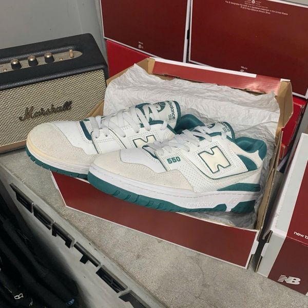 305 - Giày New Balance 550 White Vintage Teal - BB550STA