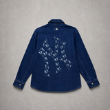 Áo Sơ Mi MLB DenimCube Monogram Big Lux - 3ADRM0434-50NYD - 1347