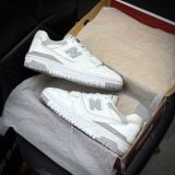 128 - Giày New Balance 550 màu trắng xám - BBW550BB