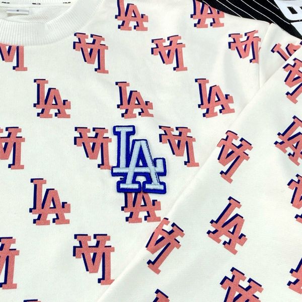302 - Áo Sweater MLB Monogram LA Logo Overfit LA Dodgers - 3AMTM0231