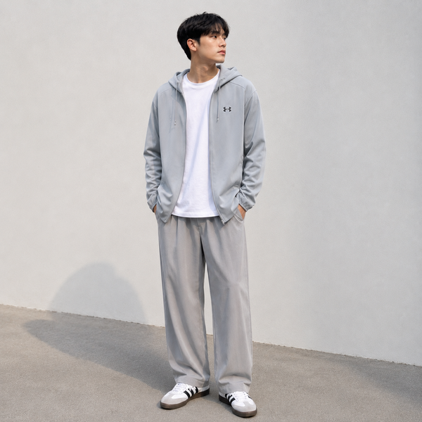 Áo Hoodie Zip Under Armour Essentials Swacket Hoodie Jacket 'Grey' - 1378824-011 - 1275