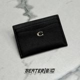 833 - Ví Coach Nam Card Wallet With Signature C Gold Black - CM436