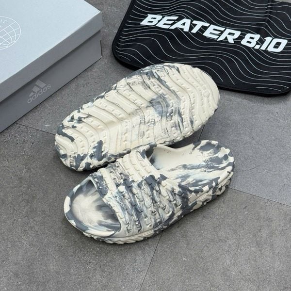 923 - Dép Adidas Adilette Blackout Grid - Stone Camo Slide