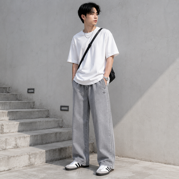 Quần Adidas Track Pant Denim Stone Dáng Rộng Adicolor - JW5920 - 1335