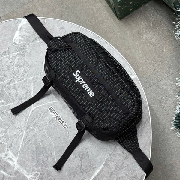 964 - Túi Supreme Waist Bag Black Season 2024 - SS24B15