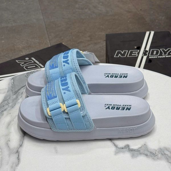 336 - Dép Nerdy Fabric Handle ‘Blue Light’ - PNEU21AEO11403