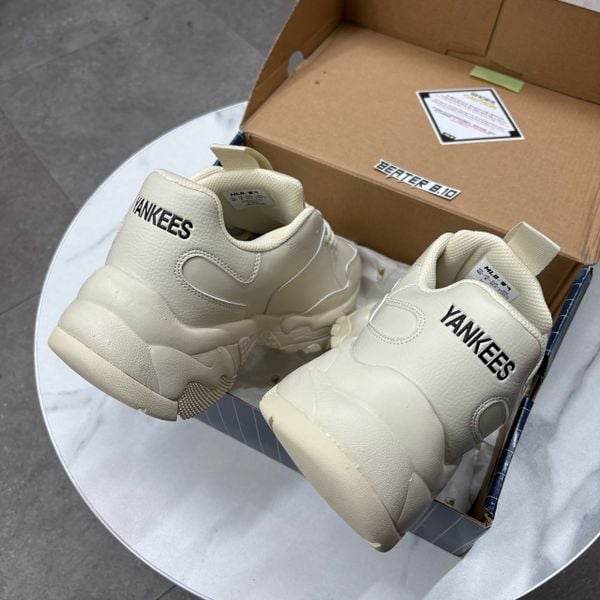 02 - Giày MLB Bigball Chunky NY Beige NewYork Yankees fullbox - 3ASHC101N-50BGS
