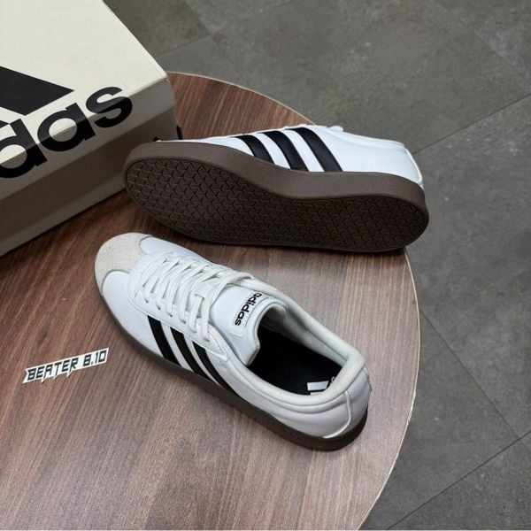 528 - Giày Adidas VL Court Base ‘White Gum” - ID3711