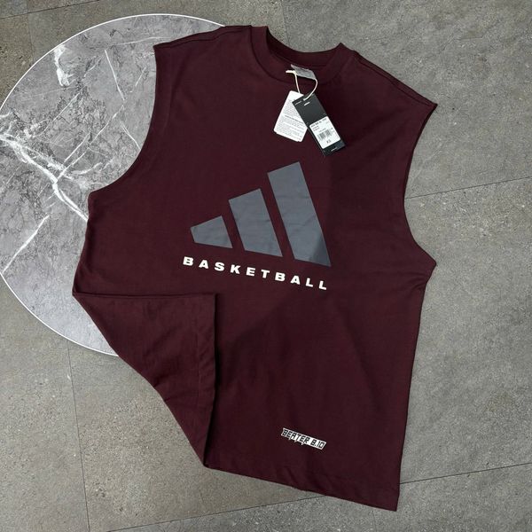 842 - Áo bóng rổ Adidas Sleeveless Màu Aurora Ruby - JD6133