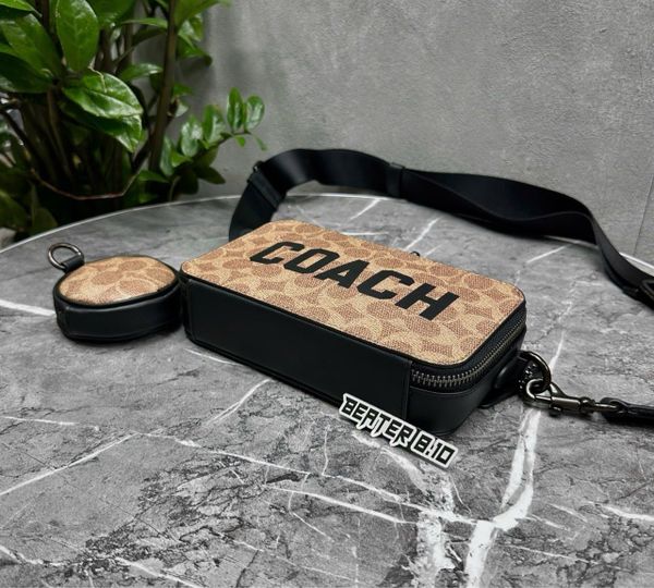 Túi Coach Charter Slim Crossbody In Signature Canvas Graphic - CZ008 - 1142
