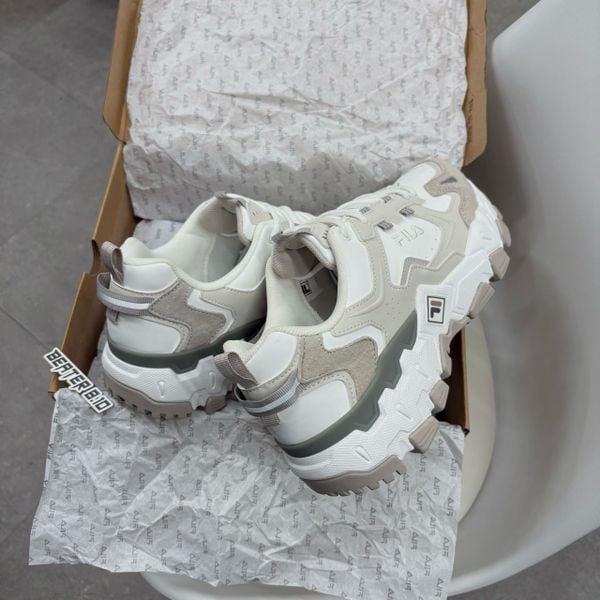 Giày Fila Sneakers Raid Low v2 'White Grey' - 1RM02907G-101 - 1294