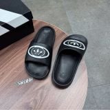 943 - Dép Adidas Adilette Trefoil Badge Black White - KK3578