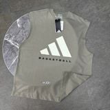 Áo Tank Top Bóng Rổ Adidas Sleeveless Màu Putty Beige - JD6135 - 841