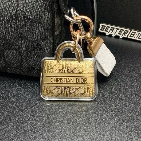 966 - Móc Khóa Mạ Vàng - Gold Keychain Bag Luxury