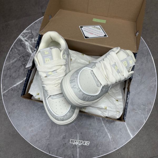 697 - Giày MLB Chunky Liner Denim Classic Mono New York Yankees Xám - 3ASXCLD4N-50GRS