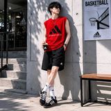 Áo Tank Top Adidas Basketball Sleeveless Tee - JE3770 - 1179