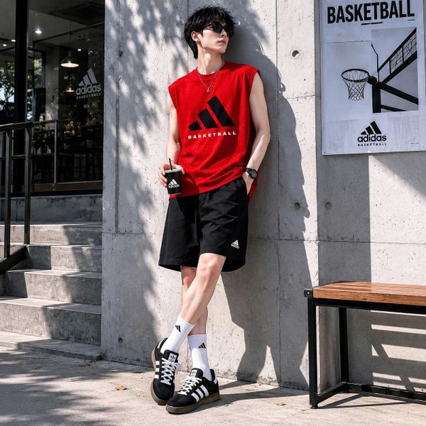 Áo Tank Top Adidas Basketball Sleeveless Tee - JE3770 - 1179