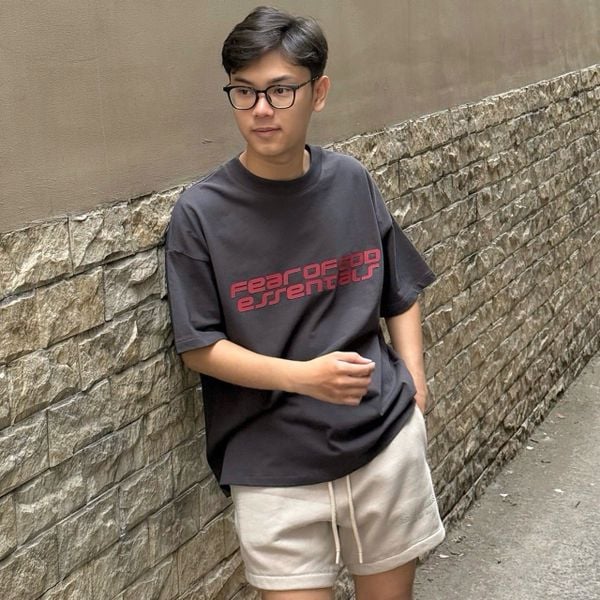1038 - Áo Fear of God Essentials 90's Tee Iron Grey Vintage - 785HO251431K