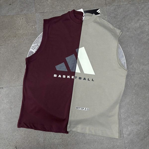 842 - Áo bóng rổ Adidas Sleeveless Màu Aurora Ruby - JD6133