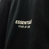 1028 - Áo Sweater Fear of God Essentials Fleece 'Black' Crewneck - 192HO246260F