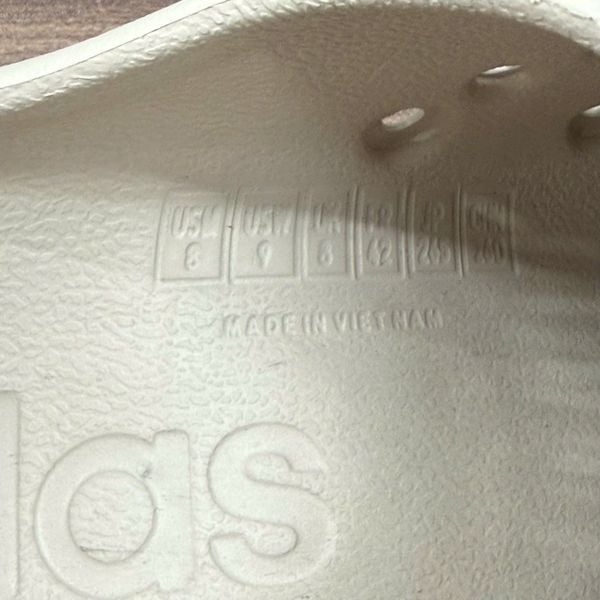 803 - Dép Sục Adidas Adilette Clogs Cream