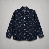 Áo Sơ Mi MLB Denim Unisex Classic Monogram Jacquard - 3ADRM0141-50NYD - 1352