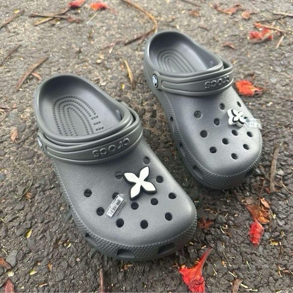 791 - Dép Sandal Clog Unisex Crocs Classic - Slate Grey