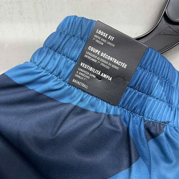 Quần Short Bóng Rổ Adidas 3-STRIPES AOP Dusky Ink -  JZ9672 - 1385